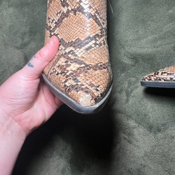 Western Snakeskin Booties - Picture 2 of 5